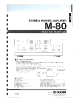 Yamaha M-80 - Service Manual 